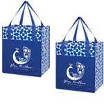 JH3398 Non-Woven Geometric Shopper Tote Bag With Custom Imprint